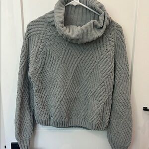 Cozy Green Turtleneck Sweater